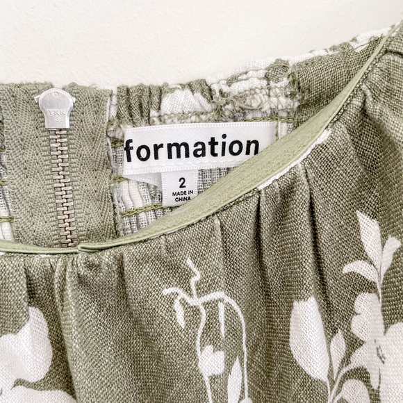 Reformation Baela Floral Midi Dress in Willow 2 NWT - Picture 7 of 13